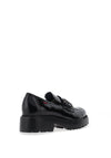 CallagHan Patent Chunky Loafers, Black
