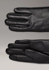 Calvin Klein Leather Touch-Screen Gloves, Black