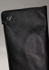 Calvin Klein Leather Touch-Screen Gloves, Black