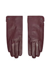 Calvin Klein Leather Touch-Screen Gloves, Burgundy