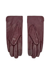 Calvin Klein Leather Touch-Screen Gloves, Burgundy