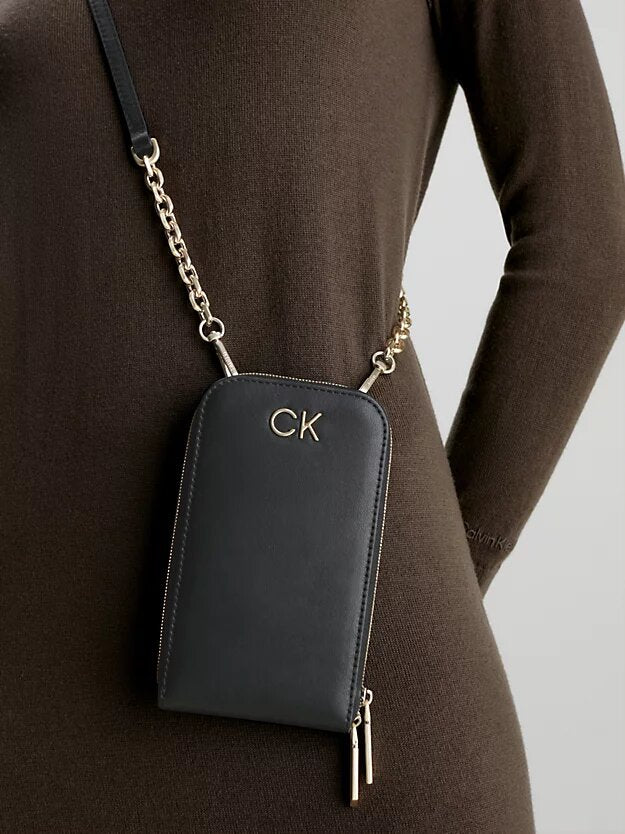 Calvin Klein Smartphone Wallet Crossbody Bag, Black