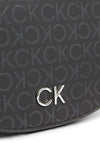 Calvin Klein CK Logo Saddle Crossbody Bag, Black