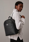Calvin Klein Monogram Print Dome Backpack, Black