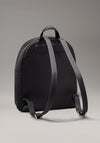 Calvin Klein Monogram Print Dome Backpack, Black