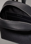 Calvin Klein Monogram Print Dome Backpack, Black