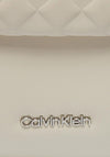 Calvin Klein Quilted Mini Camera Crossbody Bag, Ecru