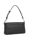 Calvin Klein Faux Leather Shoulder Bag, Black