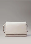 Calvin Klein Smooth Flap Over Small Shoulder Bag, Sand