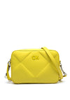 Calvin Klein Quilted Camera Crossbody Bag, Citrus