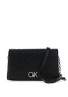 Calvin Klein Logo Monogram Shoulder Bag, Black