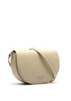 Calvin Klein CK Logo Saddle Crossbody Bag, Stoney Beige
