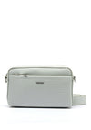 Calvin Klein Faux Cros Camera Crossbody Bag, Pearl Grey