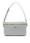 Calvin Klein Faux Cros Camera Crossbody Bag, Pearl Grey