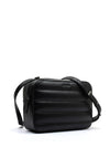 Calvin Klein Quilted Stripe Crossbody Bag, Black