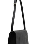 Calvin Klein Smooth Flap Over Small Shoulder Bag, Black