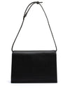 Calvin Klein Smooth Flap Over Small Shoulder Bag, Black