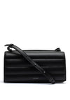 Calvin Klein Quilted Stripe Convertible Shoulder Bag, Black