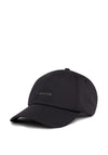 Calvin Klein Metal Lettering Canvas Cap, Black