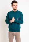 Calvin Klein Jeans Monogram Crew Neck Sweatshirt, Atlantic Deep