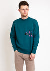 Calvin Klein Jeans Monogram Crew Neck Sweatshirt, Atlantic Deep