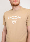 Calvin Klein Jeans Varsity Curve T-Shirt, Travertine