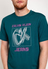 Calvin Klein Jeans Graphic Logo T-Shirt, Atlantic Deep
