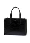 Calvin Klein Faux Croc Medium Tote Bag, Black