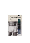 Calvin Klein 3 Pack Icon Cotton Stretch Relaxed Fit Trunks, Teal Multi
