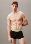 Calvin Klein Icon Cotton Stetch Relaxed Fit 3 Pack Trunks, Black Multi
