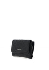Calvin Klein Small Trifold Emblem Wallet, Black