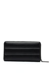 Calvin Klein Quilted Stripe Large Wallet, Black