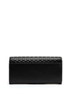 Calvin Klein Quilt Print Large Trifold Wallet, Black