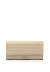 Calvin Klein Quilt Print Large Trifold Wallet, Ecru