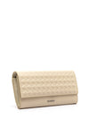 Calvin Klein Quilt Print Large Trifold Wallet, Ecru