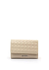 Calvin Klein Quilt Print Mini Trifold Wallet, Ecru