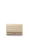 Calvin Klein Quilt Print Mini Trifold Wallet, Ecru