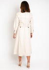 Camelot PU Trench Style Midi Dress, Stone