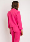 Camelot Lapel Collar Short Blazer, Pink
