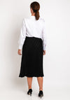 Camolet V-Neck Satin Blouse, White