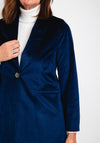 Camelot Velour Shawl Lapel Blazer, Royal Navy