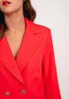 Camelot Lapel Collar Short Blazer, Coral