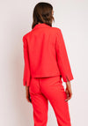 Camelot Lapel Collar Short Blazer, Coral