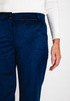 Camelot Velour Flare Trouser Royal Navy