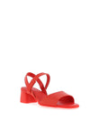 Camper Katie Block Heeled Sandals, Red