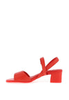 Camper Katie Block Heeled Sandals, Red