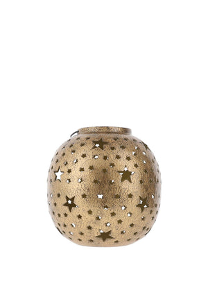 Kaemingk Star Cut Out Lantern, Gold