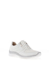 Caprice Wide Fit Side Zip Trainers, White