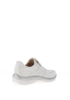 Caprice Wide Fit Side Zip Trainers, White