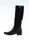 Caprice Suede & Leather Knee High Boots, Black